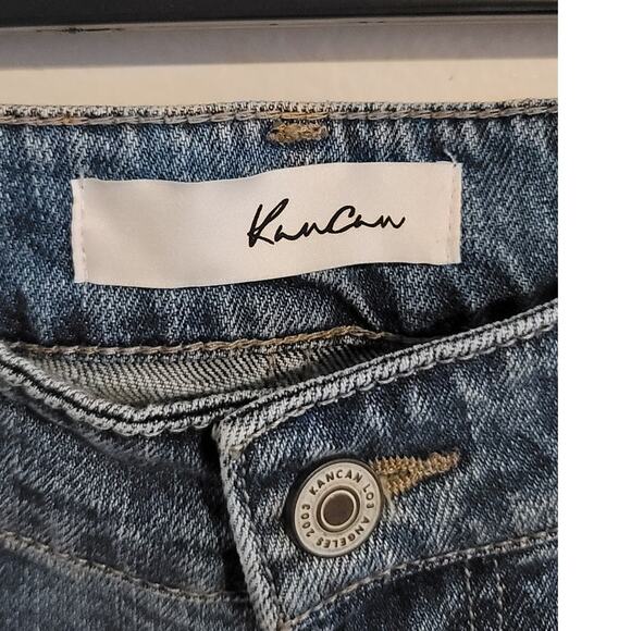 KanCan Distressed Straight Leg Ankle Jeans Blue 27 NEW - Picture 3 of 10